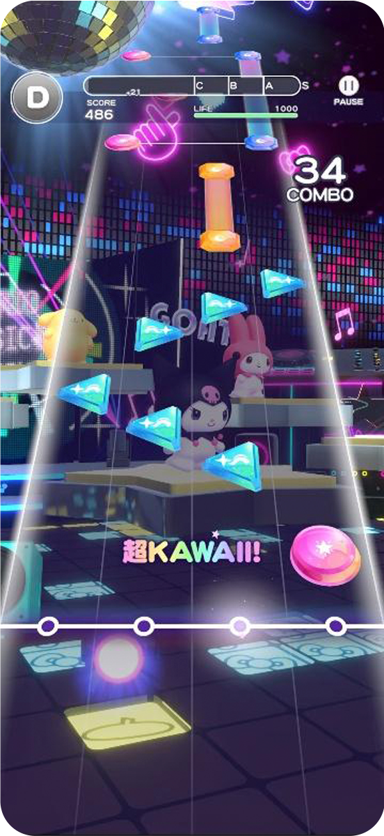 7349⑦ 【Sanrio サンリオ エディ エミィレトロ ゲームウォッチ】 Sanrio Games」初のスマートフォン向けタイトル「Sanrio Kawaii Me