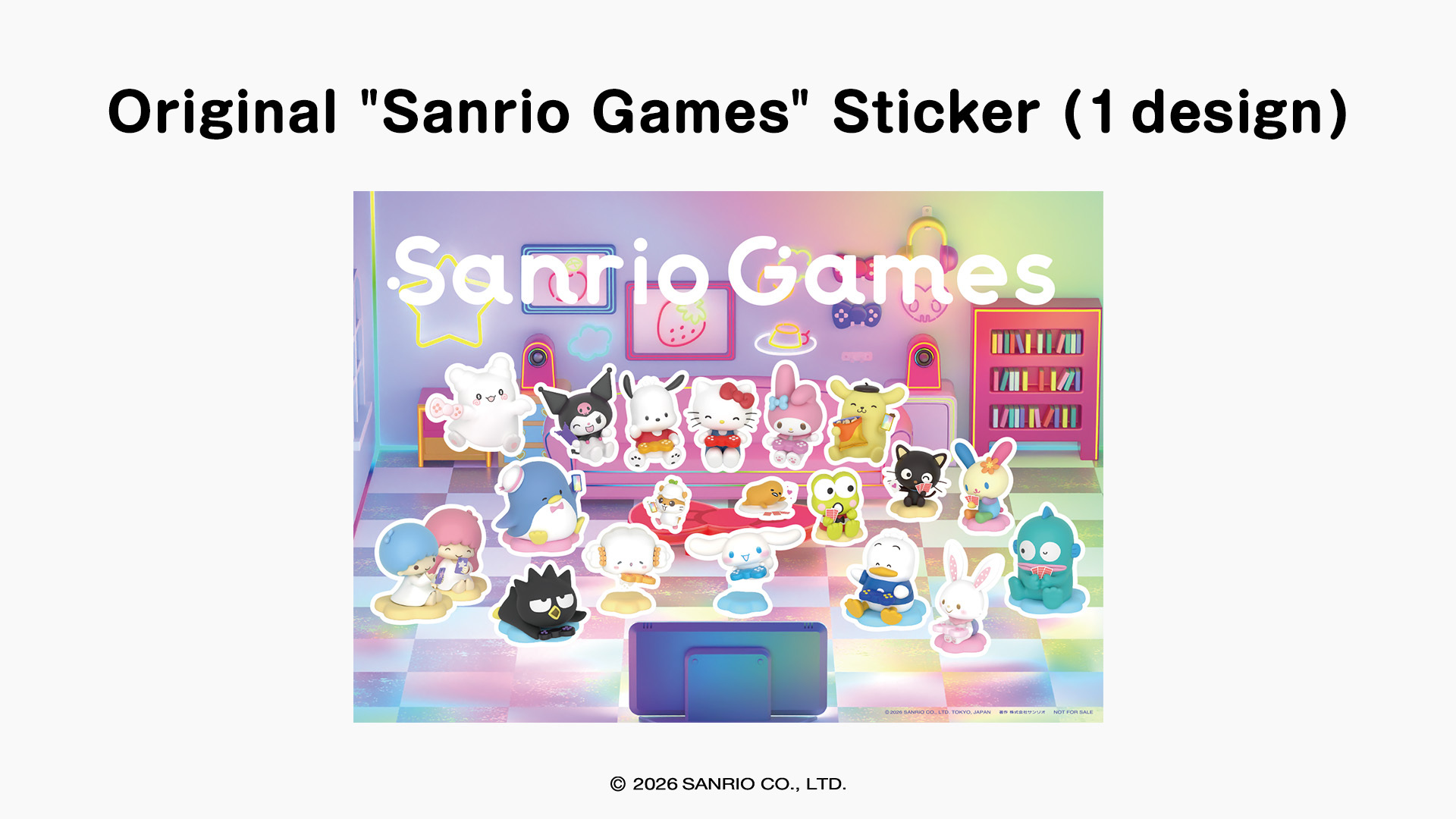 Original "Sanrio Games" Sticker (1 design)