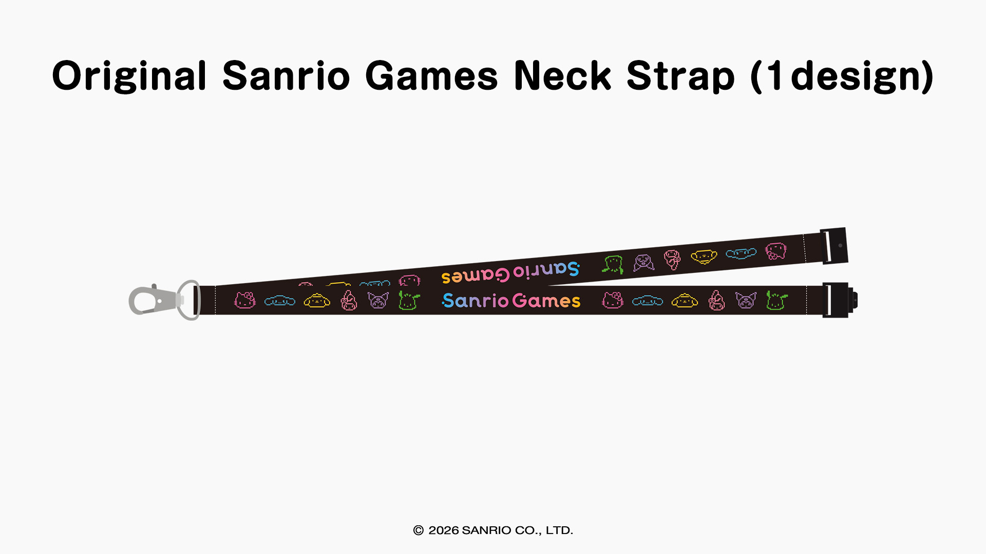 Original Sanrio Games Neck Strap (1 design)